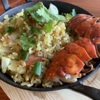 Mama Mu's Bistro - Pineapple Fried Rice with Lobster Tail - Thai Near Me - San Francisco, California Mama Mu's Bistro - Pineapple Fried Rice with Lobster Tail - Thai Near Me - San Francisco, California