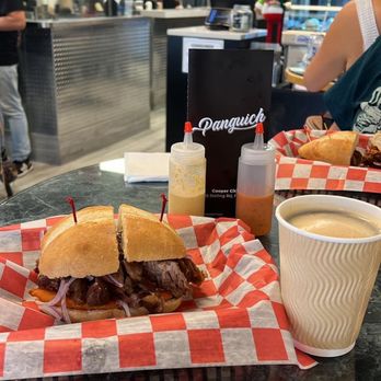 Panguich - Chicharrón sandwhich, rocoto, cafecito - Sandwiches Near Me - Cooper City, Florida