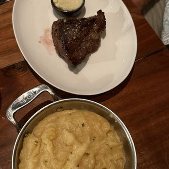 Between The Trees - 7oz Bison Filet Potato Purée - French Near Me - Greenville, South Carolina Between The Trees - 7oz Bison Filet Potato Purée - French Near Me - Greenville, South Carolina