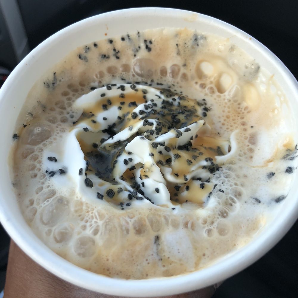 Santa's salted caramel latte
