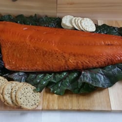 Delicious Smoked King Salmon! 100% Natural with No preservatives, No coloring, No additives... 100% Mouth watering!