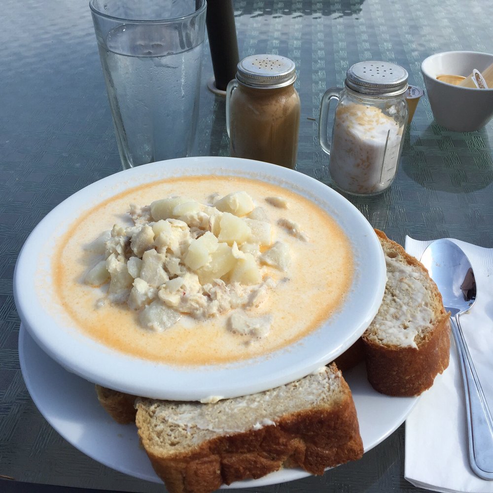 The Deck Restaurant + Shop - Do not leave without eating this superb seafood chowder. So generous with the lobster! - Coffee & Tea Near Me - Blandford, Nova Scotia The Deck Restaurant + Shop - Do not leave without eating this superb seafood chowder. So generous with the lobster! - Coffee & Tea Near Me - Blandford, Nova Scotia