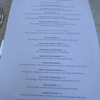 Splashes Restaurant - Menu - New American Near Me - Laguna Beach, California
