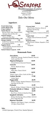Menu photo 8 4 Seasons Mediterranean Cuisine Danbury, CT Menu photo 8 4 Seasons Mediterranean Cuisine Danbury, CT