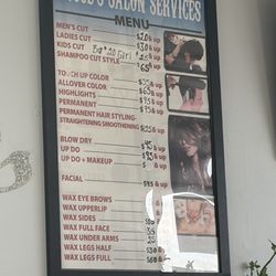 Price menu.