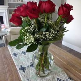 Gorgeous bouquet of long stem roses that I just received.