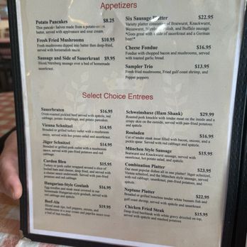 Little Germany - Menu - German Near Me - Fort Worth, Texas
