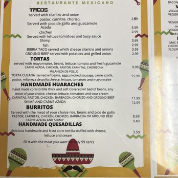 Family Tacos - Menu - Mexican Near Me - Nashville, Tennessee