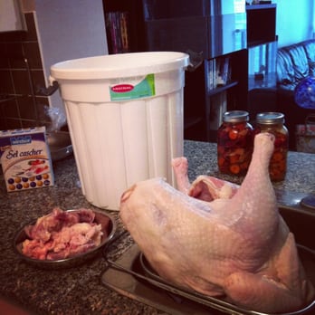 P&F Meat Products - Brining turkey in a bucket - Butcher Near Me - Markham, Ontario