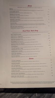 Menu photo 2 North Italia Cerritos, CA Menu photo 2 North Italia Cerritos, CA