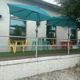 New Patio Furniture added out front for dining New Patio Furniture added out front for dining