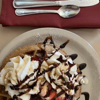 Bear Paw Cafe - Chocolate fudge waffle - Coffee & Tea Near Me - St. George, Utah Bear Paw Cafe - Chocolate fudge waffle - Coffee & Tea Near Me - St. George, Utah