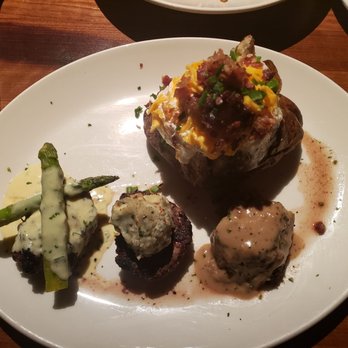 Stoney River - Filet Medallions w/1lb Loaded Baked Potato - Delicious! - Steakhouses Near Me - Atlanta, Georgia Stoney River - Filet Medallions w/1lb Loaded Baked Potato - Delicious! - Steakhouses Near Me - Atlanta, Georgia