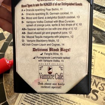 Vampire Cafe - Cafes Near Me - New Orleans, Louisiana