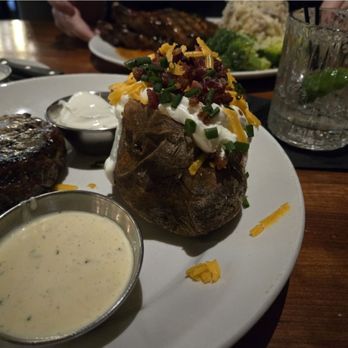 J. Alexander's - Filet mignon with loaded baked potato - New American Near Me - Boca Raton, Florida