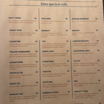 Hana Sushi - Menu & Pricing Hana Special Rolls - Sushi Bars Near Me - Nazareth, Pennsylvania Hana Sushi - Menu & Pricing Hana Special Rolls - Sushi Bars Near Me - Nazareth, Pennsylvania