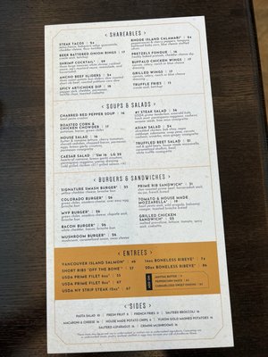 Menu photo 3 Elway’s Taproom & Grill Denver, CO Menu photo 3 Elway’s Taproom & Grill Denver, CO