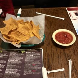 Starter chips and salsa