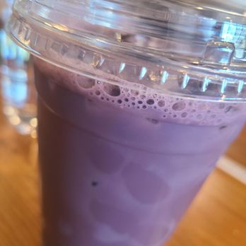 Coffee Nature - Latte with ube syrup - Coffee & Tea Near Me - Costa Mesa, California