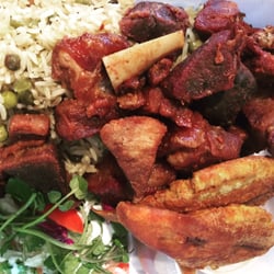 Pam Pi Bon - Fried pork (griot). Very good!