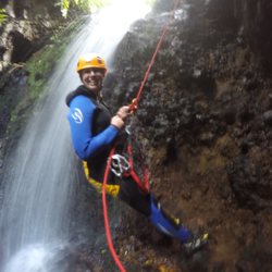 Azorean Active Blueberry - Jessica G. after the first waterfall!