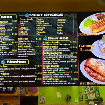 De Los Altos Grill - a menu for the restaurant - Mexican Near Me - Milpitas, California