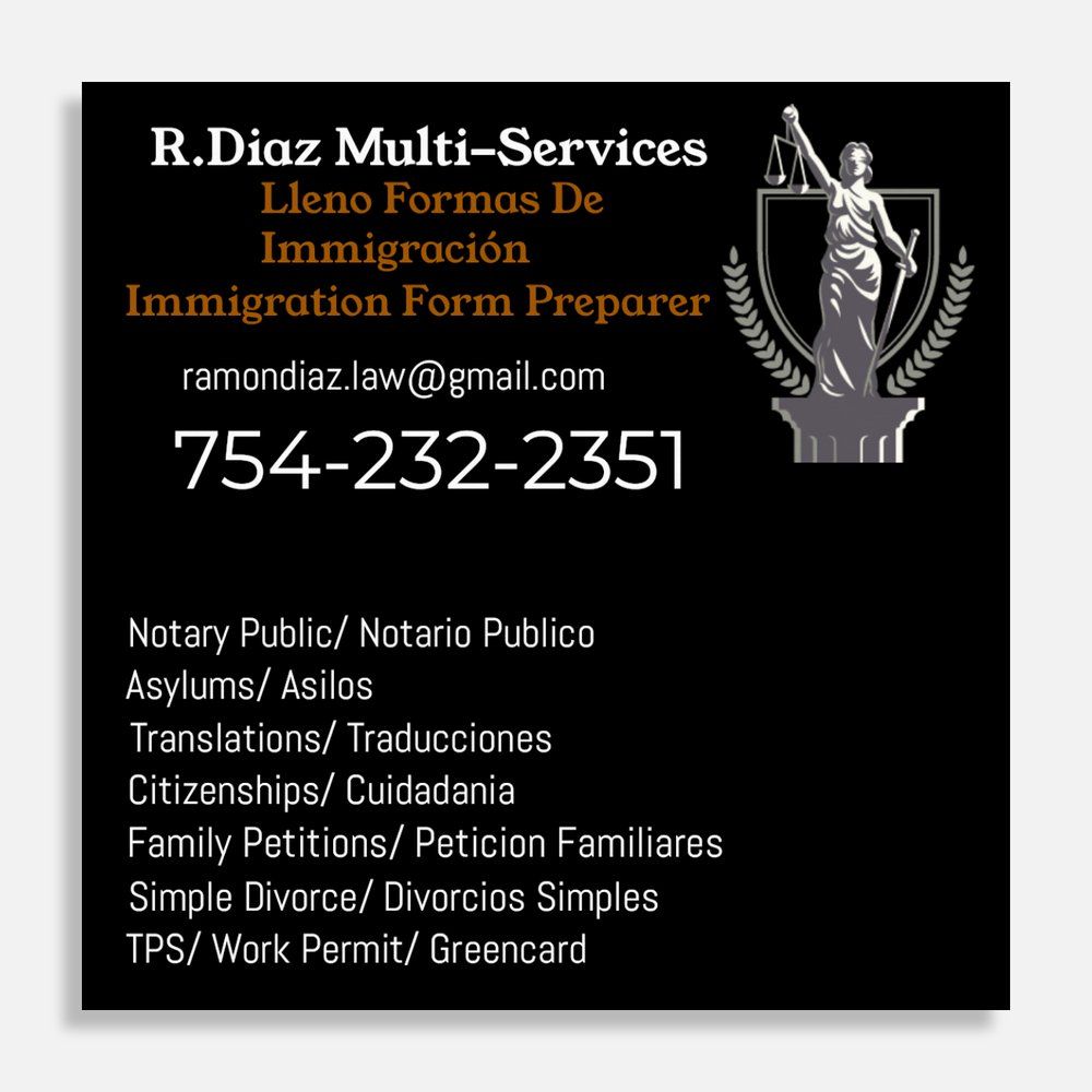 R Diaz Multi Services - immigration attorney in Lake Worth Beach, FL