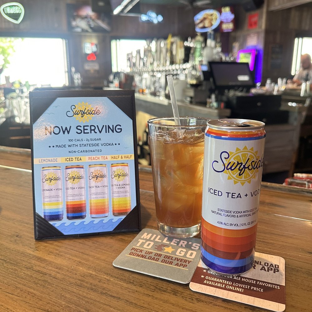 Miller's Ale House - Patio Bar Surfside Ice Tea Vodka - American Near Me - Langhorne, Pennsylvania Miller's Ale House - Patio Bar Surfside Ice Tea Vodka - American Near Me - Langhorne, Pennsylvania