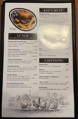 Menu photo 4 Rooster’s Cafe Cody, WY Menu photo 4 Rooster’s Cafe Cody, WY