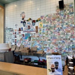 Philz Coffee - The famous wall of money bills!