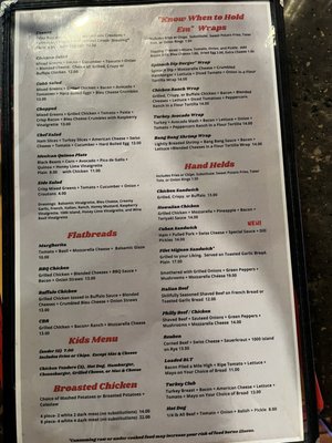 Menu photo 1 The Gamblur McHenry, IL