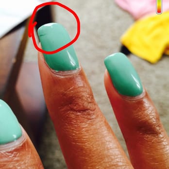 Escape Nails and Spa - Six days after receiving a shellac manicure. - Nail Salons Near Me - Henrico, Virginia
