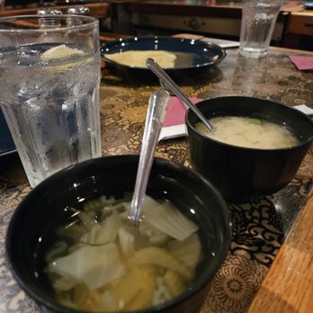 Matsu Restaurant - Vegetable Soup & Miso Soup - Sushi Bars Near Me - Huntington Beach, California
