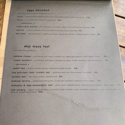 700 Gram - Menu in Turkish