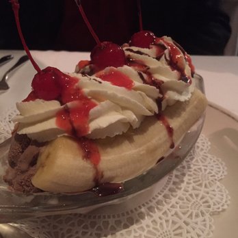 The Prime Rib - Classic Three Dip Banana Split. Delicious!! - Steakhouses Near Me - Baltimore, Maryland
