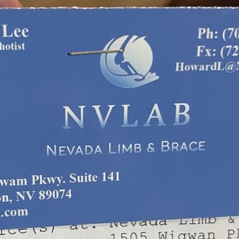 Nevada Limb & Brace - 01/24/2024 funny guy & professional! Thank you! - Orthotics Near Me - Henderson, Nevada