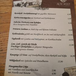 Alte Post - Tageskarte
