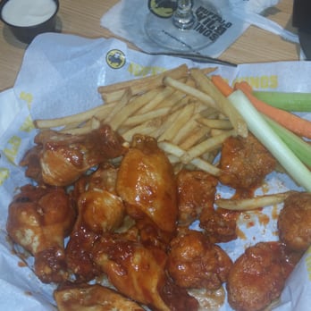 Buffalo Wild Wings - Traditional and boneless combo. Asian zing boneless and honey bbq traditional. So damn good!!!! - Sports Bars Near Me - Iselin, New Jersey Buffalo Wild Wings - Traditional and boneless combo. Asian zing boneless and honey bbq traditional. So damn good!!!! - Sports Bars Near Me - Iselin, New Jersey