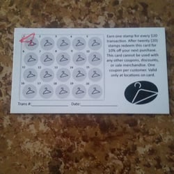 Earn a stamp for every $20 buy/sell transaction.  After 20 stamps,  get 10% off next purchase