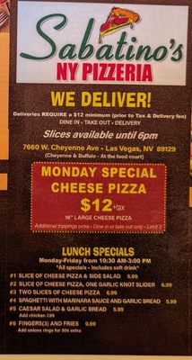 Sabatino's NY Pizzeria by null
