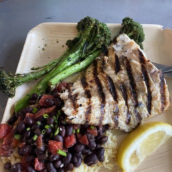Spearfish Grille - Triple tail .. beans and rice .. broccolini - Seafood Near Me - Sarasota, Florida Spearfish Grille - Triple tail .. beans and rice .. broccolini - Seafood Near Me - Sarasota, Florida