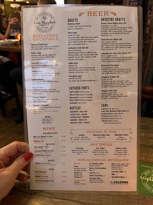 Menu photo 1 Con Murphy's Philadelphia, PA