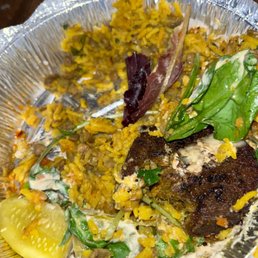 Vegan Majadra Mixed Greens Salad