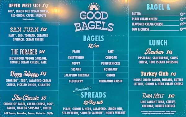 Menu photo 2 Good Bagels Anacortes, WA