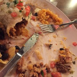 Burrito macho with a piece of metal inside