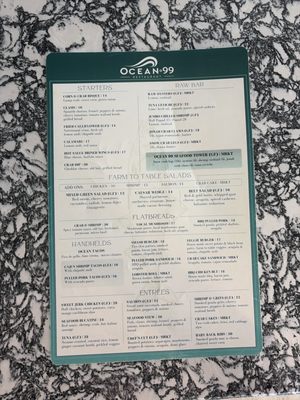 Menu photo 1 Ocean 99 Bethany Beach, DE Menu photo 1 Ocean 99 Bethany Beach, DE