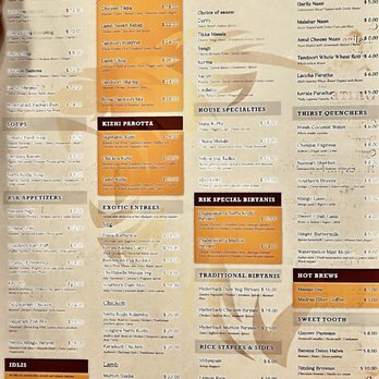 Royal Southern Kitchen - Food Menu - Notice No Pictures - Indian Near Me - Winter Park, Florida