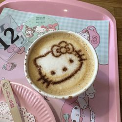 ARTBOX Cafe - Hello Kitty latte!!!!
