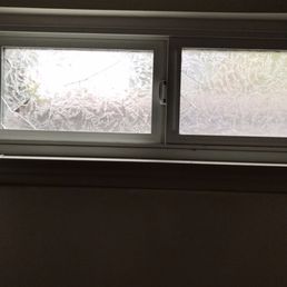 Cracked Milgard Window glass.