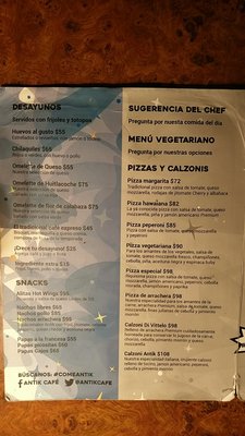 Menu photo 3 Antik Café Guanajuato, GUA Menu photo 3 Antik Café Guanajuato, GUA